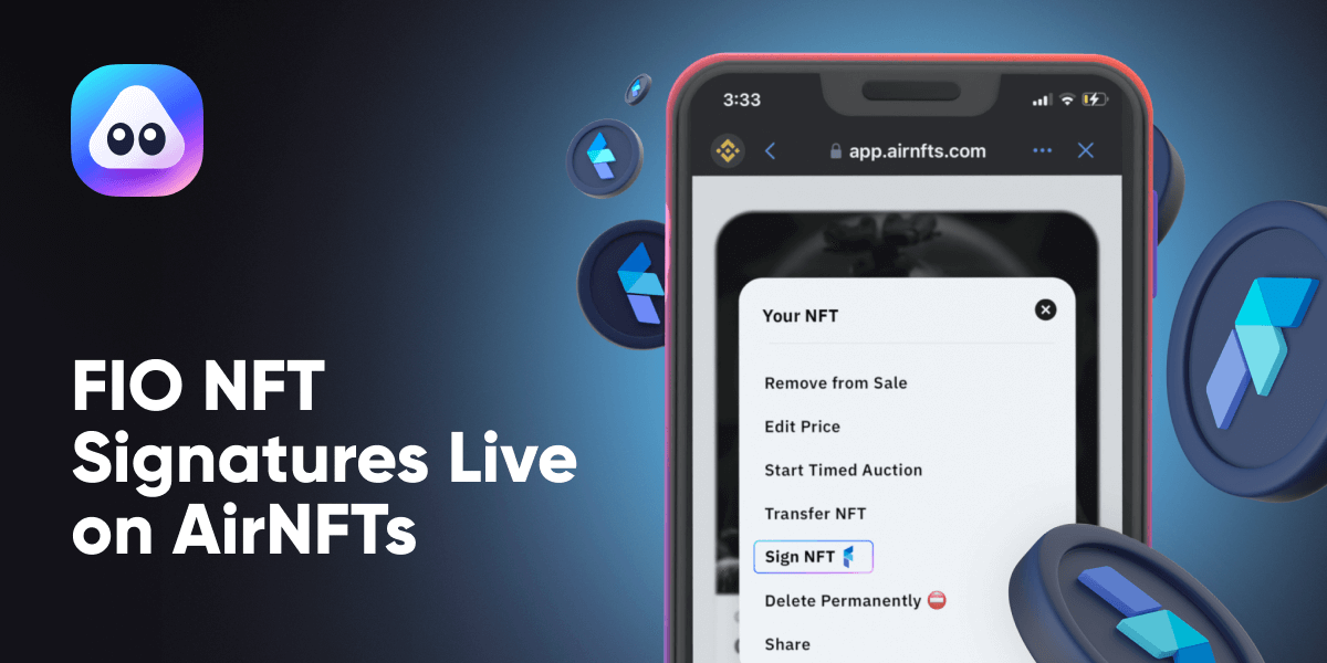 AirNFTs Integrates FIO Protocol For Enhanced User Experience